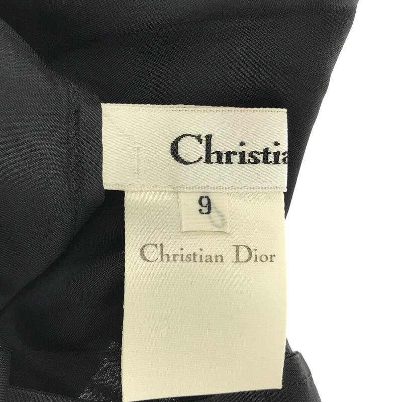 Christian Dior / クリスチャン ディオール 1990s ヴィンテージ シルク 比翼 くるみボタン ブラウス シャツ