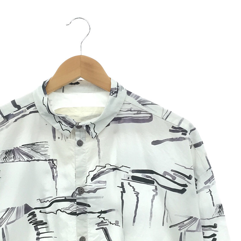 THE DRAUGHTSMAN SHIRT -PRINTED POPLIN ドラフトマンシャツTOOGOOD / トゥーグッド