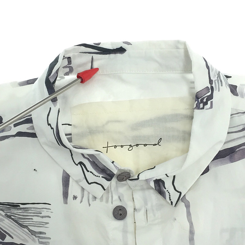 THE DRAUGHTSMAN SHIRT -PRINTED POPLIN ドラフトマンシャツTOOGOOD / トゥーグッド