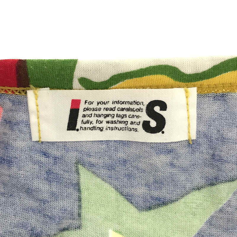 I.S. ISSEY MIYAKE / イッセイミヤケスポーツ 90s 初期 総柄プリントTシャツ イージースカート セットアップ