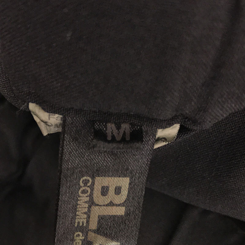 BLACK COMME des GARCONS / ブラックコムデギャルソン ポリ縮絨 ラウンドカット スカート