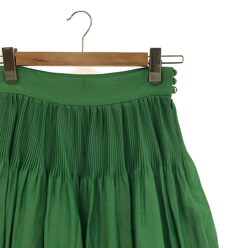 Mame Kurogouchi / マメクロゴウチ Silk Cotton Flared Skirt シルクコットン フレアスカート