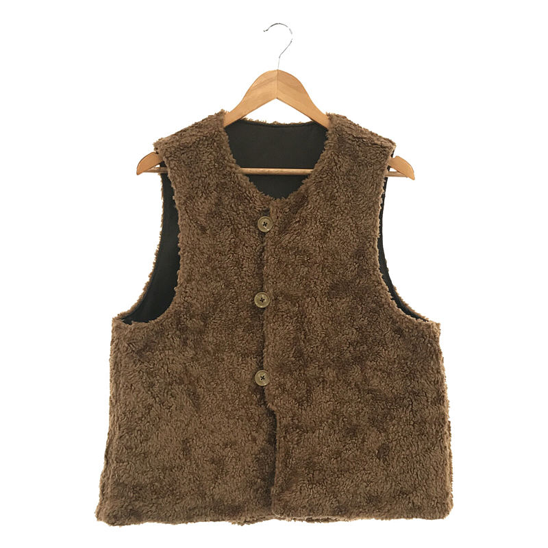 Engineered Garments / エンジニアドガーメンツ Over Vest-Coated Twill リバーシブル ボア ツイル オーバー ベスト