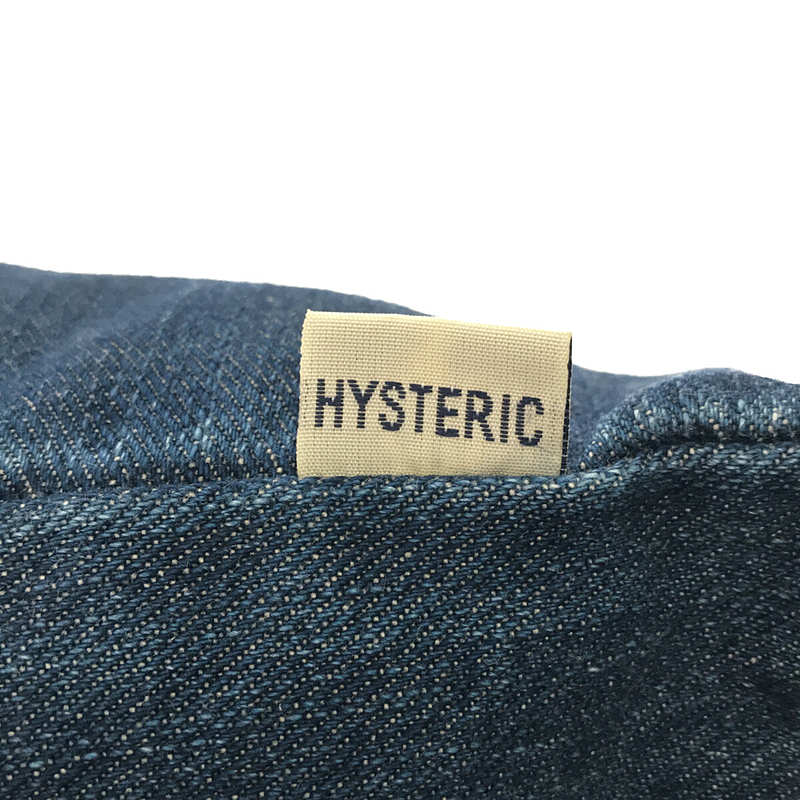 HYSTERIC GLAMOUR / ヒステリックグラマー ガール刺繍 セルビッチ デニム クッション インテリア