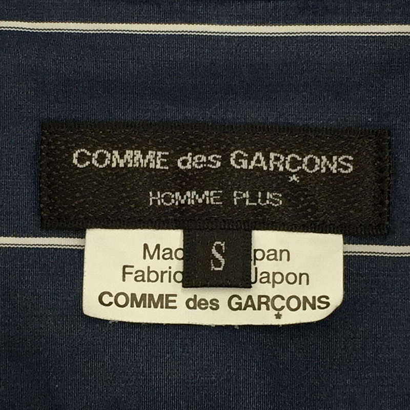 COMME des GARCONS HOMME PLUS / コムデギャルソンオムプリュス 異素材切替 ストライプシャツ