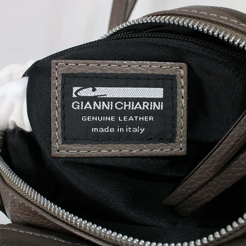 GIANNI CHIARINI / ジャンニキャリーニ レザーフラップ ショルダーバッグ