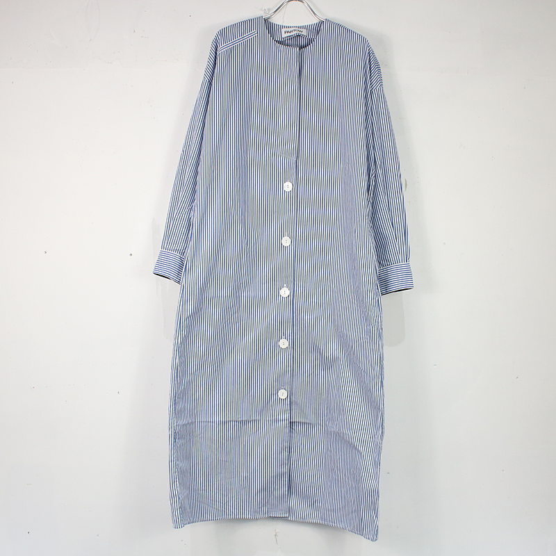 Iris Shirtdress ベルト付きストライプシャツドレスワンピース