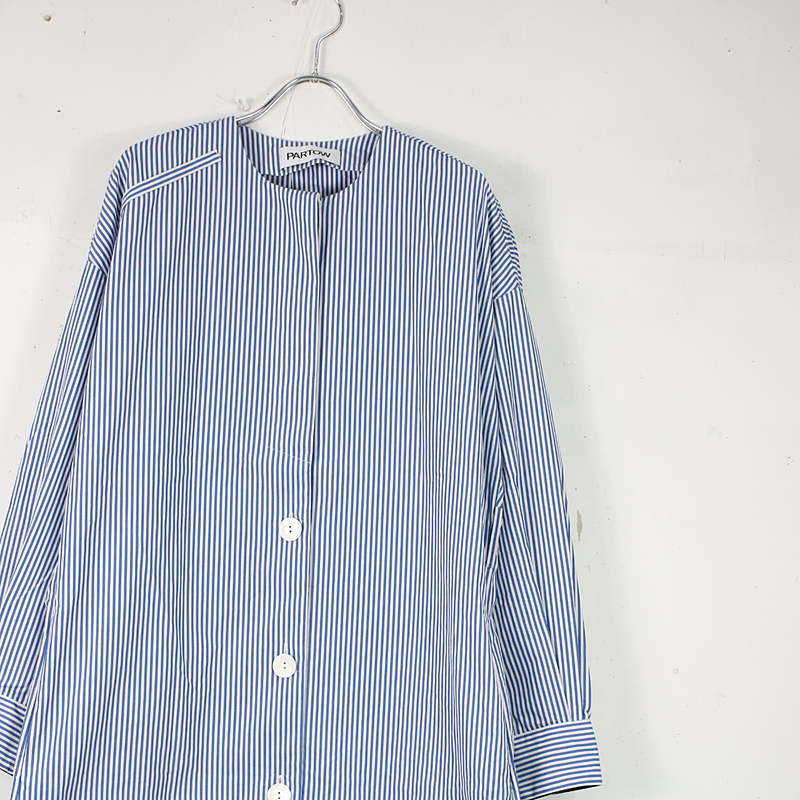 PARTOW / パートウ Iris Shirtdress ベルト付きストライプシャツドレスワンピース