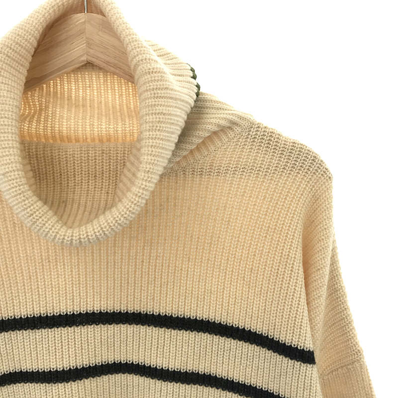 CREDONA / クレドナ ルーズ タートル ボーダー ニット