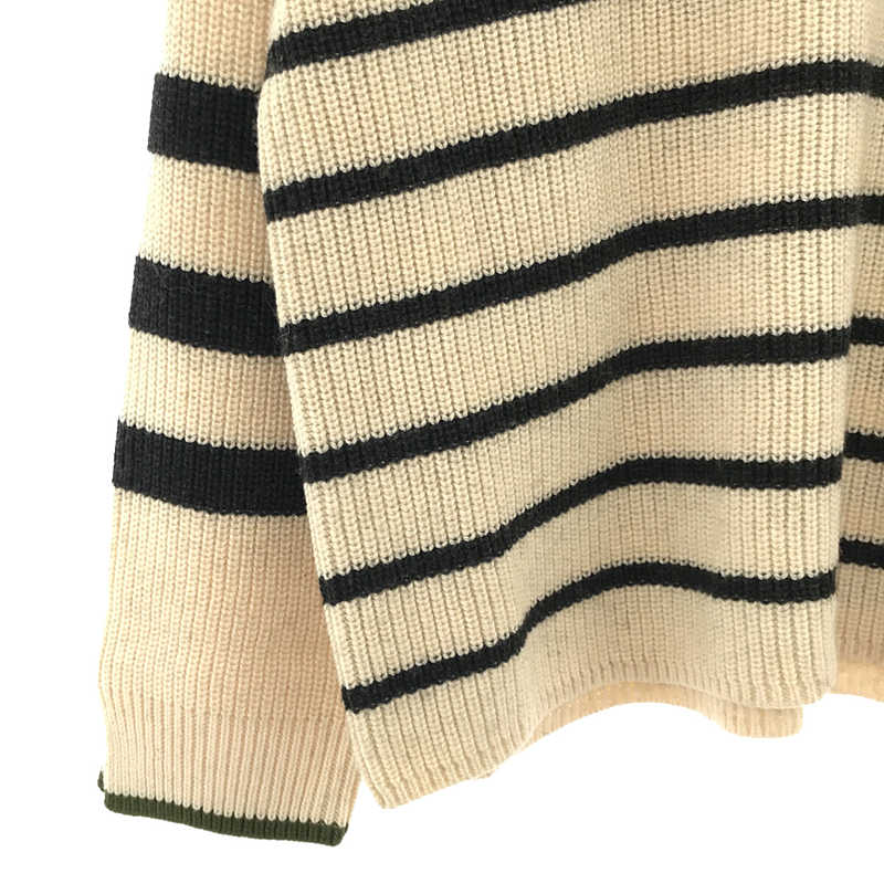 CREDONA / クレドナ ルーズ タートル ボーダー ニット