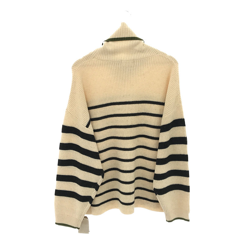 CREDONA / クレドナ ルーズ タートル ボーダー ニット