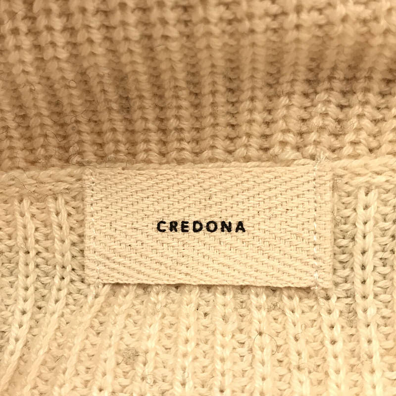 CREDONA / クレドナ ルーズ タートル ボーダー ニット