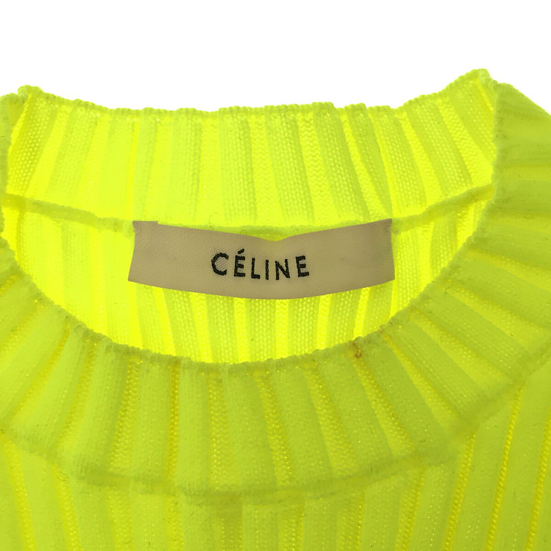 CELINE / セリーヌ フィービー期 アシンメトリー リブニットカットソー