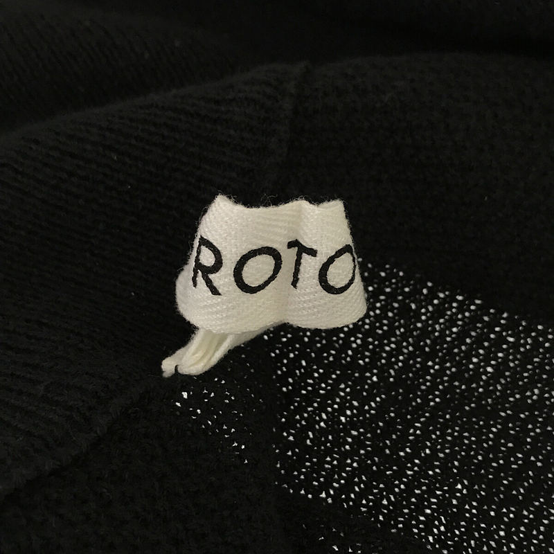 ROTOL / ロトル HALF ZIP POCKET KNIT CORDURA / コーデュラ ハーフジップ コットンニット