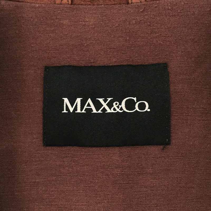 Max Mara / マックスマーラ MAX&Co. ラムレザー シングルライダースジャケット