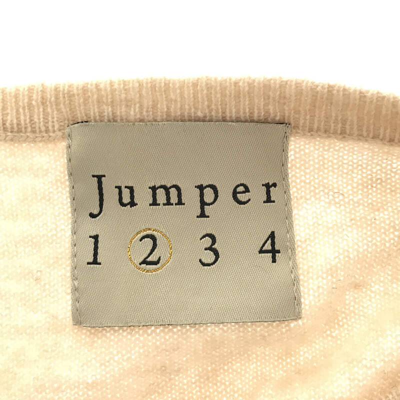 JUMPER 1234 / ジャンパー1234 カシミヤ クルーネックニット