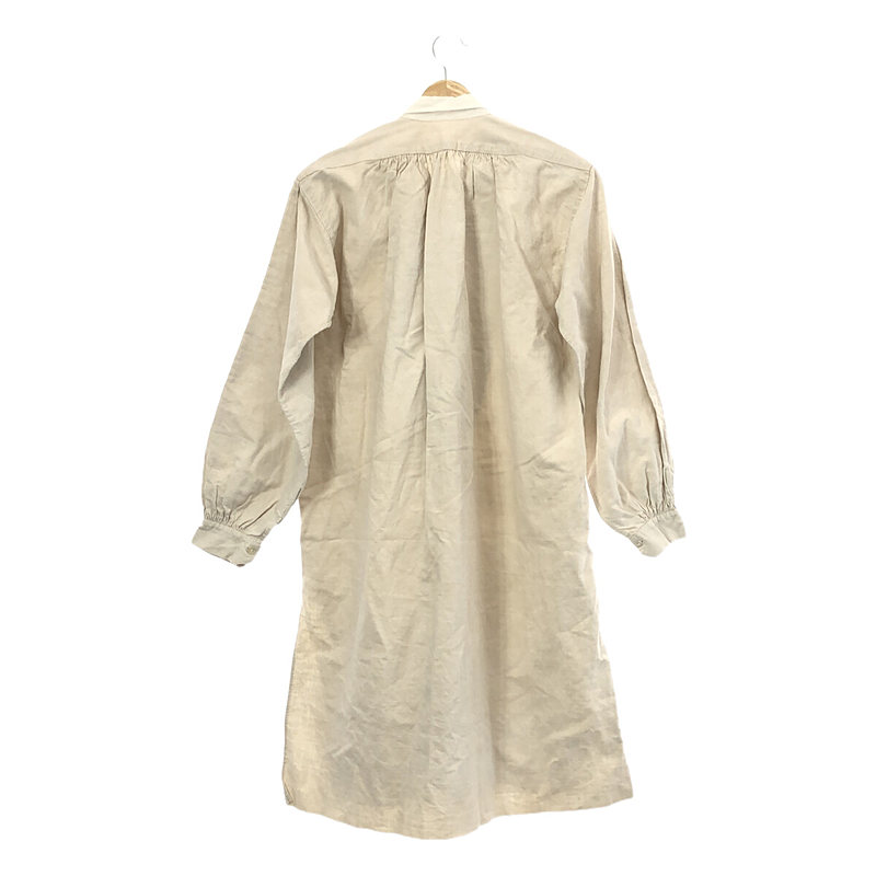 VINTAGE / ヴィンテージ古着 1900年代初頭 アンティーク French Linen Shirt フランス リネン 刺繍 ロングシャツ スモック