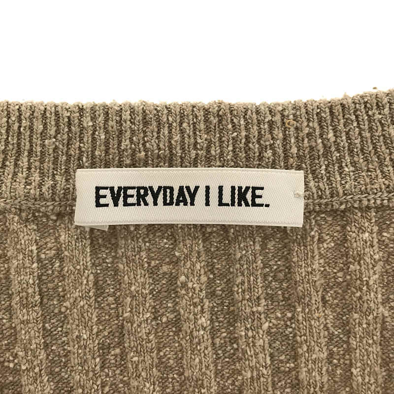 EVERYDAY I LIKEシルクネップVネックプルオーバー | ブランド古着の