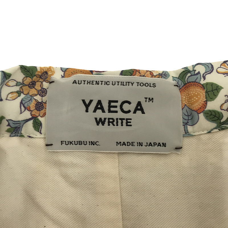 YAECA WRITE / ヤエカライト × LIBERTY ART FABRIC Tuck Culotte  / 総裏地リバティ タック ワイドイージーパンツ