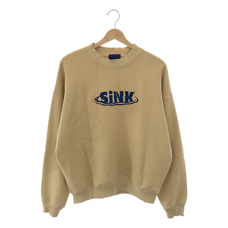 SiNK WAVE LOGO SWEAT ウェーブロゴ 刺繍 クルーネック スウェット