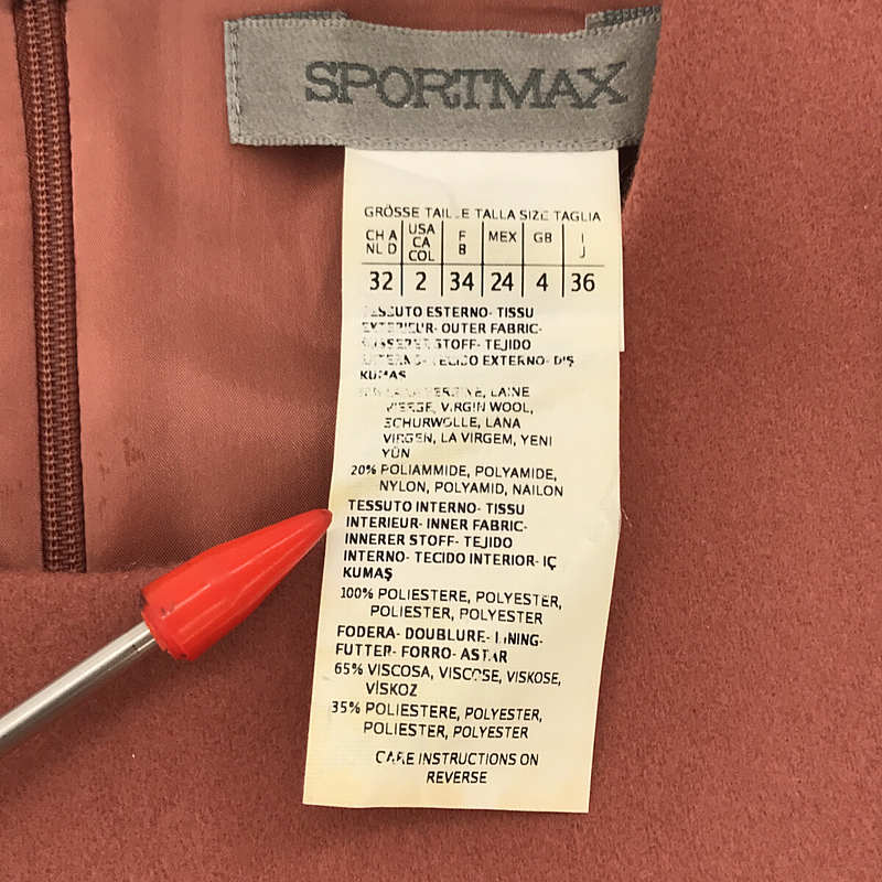 Sportmax / スポーツマックス バイカラー ノースリーブワンピース