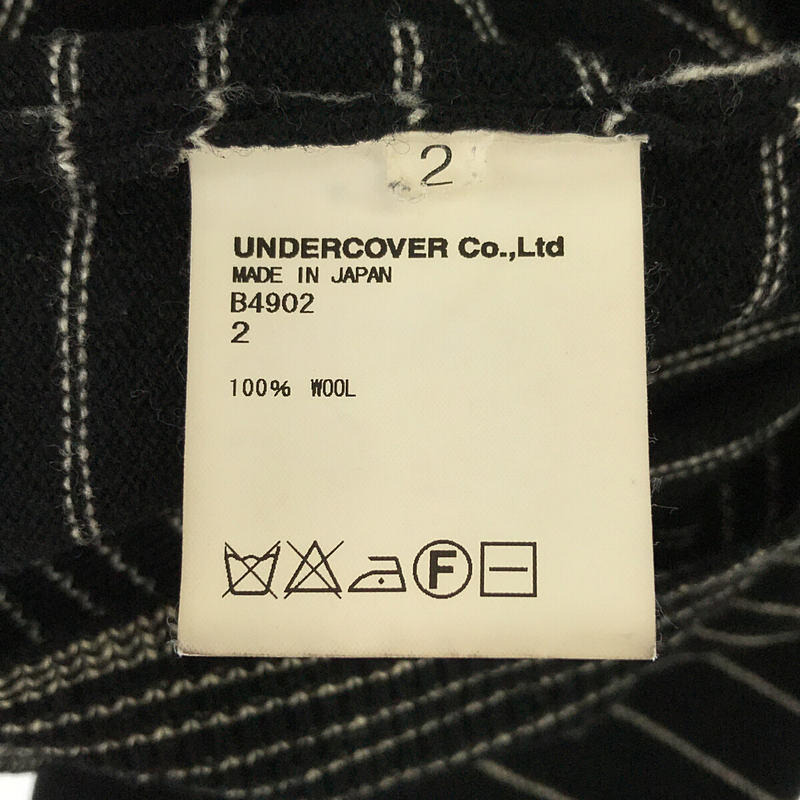 UNDERCOVERISM / アンダーカバイズム ウール ノイズボーダー クルーネック ニット