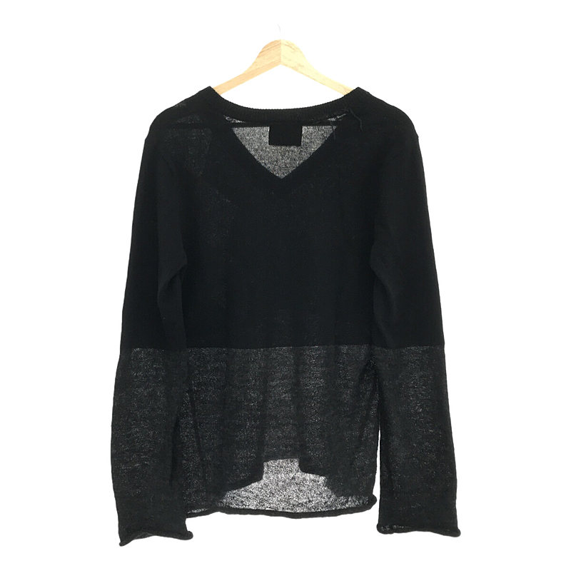 06AW NOIR期 ウール アーガイル 切替 Vネックニット | ブランド 06AW NOIR期 ウール アーガイル 切替 Vネックニット | ブランド