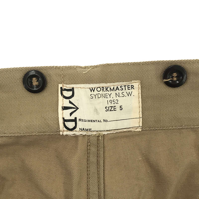 VINTAGE / ヴィンテージ古着 推定1950s〜 Australian Army Gurkha Chino Trousers / オーストラリア軍 2タック グルカ チノトラウザーパンツ