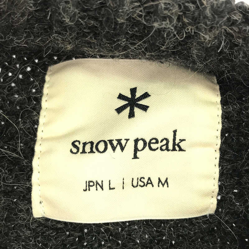 SNOW PEAK / スノーピーク ALPACA KNIT PULLOVER アルパカ ケーブル プルオーバー
