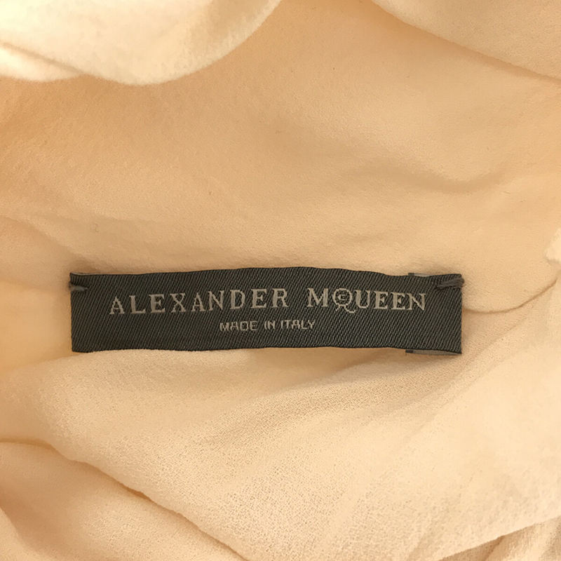 ALEXANDER MCQUEEN / アレキサンダーマックイーン シルク フロントレイヤード ノースリーブ ブラウス