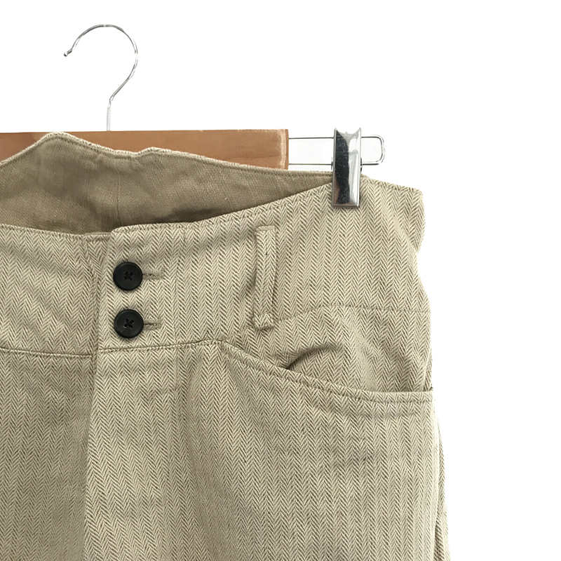 sus-sous / シュス trousers sailor コットン リネン ヘリンボーン セーラー トラウザー