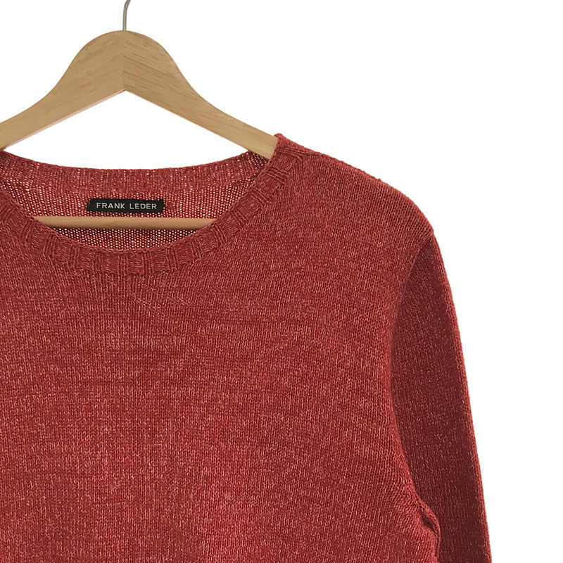 FRANK LEDER / フランクリーダー MACHINE KNITTED ROUND NECK コットン ラウンドネック ニット