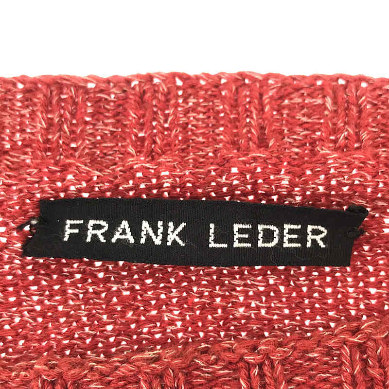 FRANK LEDER / フランクリーダー MACHINE KNITTED ROUND NECK コットン ラウンドネック ニット