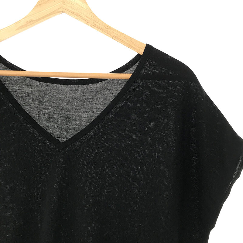 UNITED ARROWS / ユナイテッドアローズ ハイツイストコットン フレンチスリーブ ニット