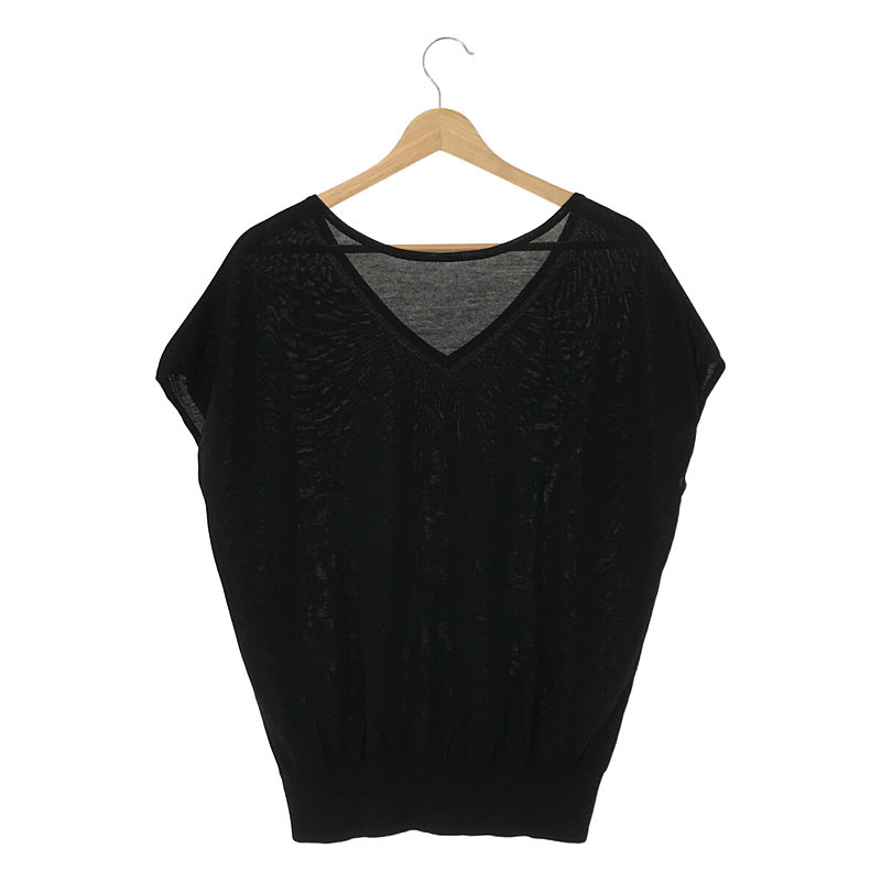 UNITED ARROWS / ユナイテッドアローズ ハイツイストコットン フレンチスリーブ ニット