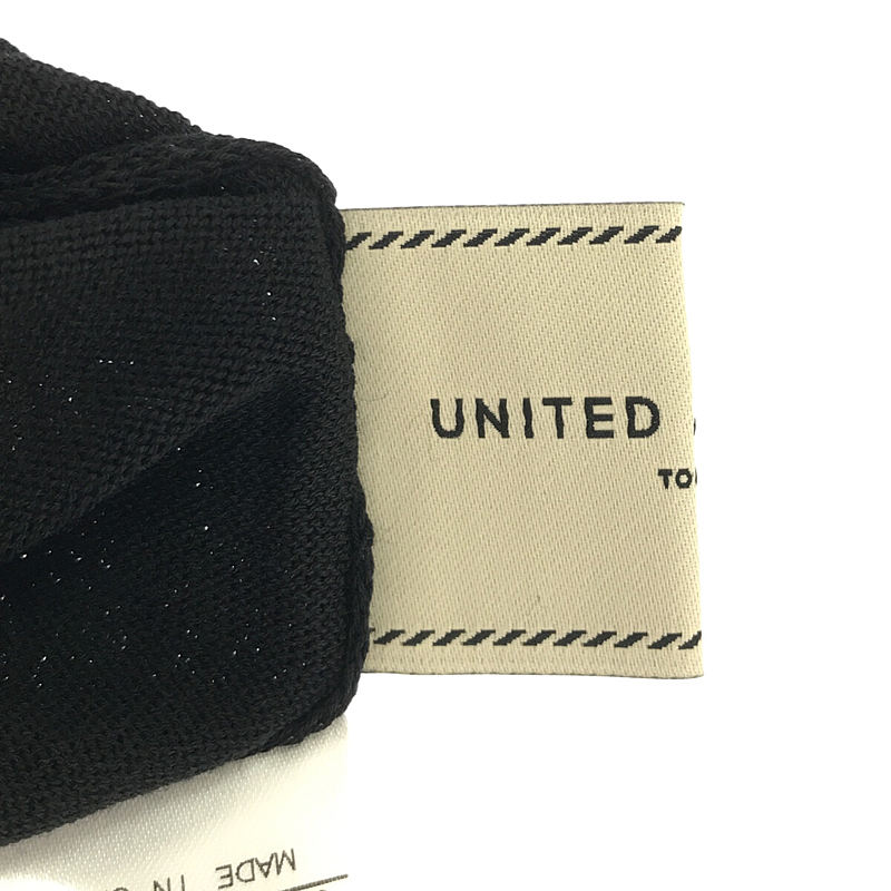 UNITED ARROWS / ユナイテッドアローズ ハイツイストコットン フレンチスリーブ ニット