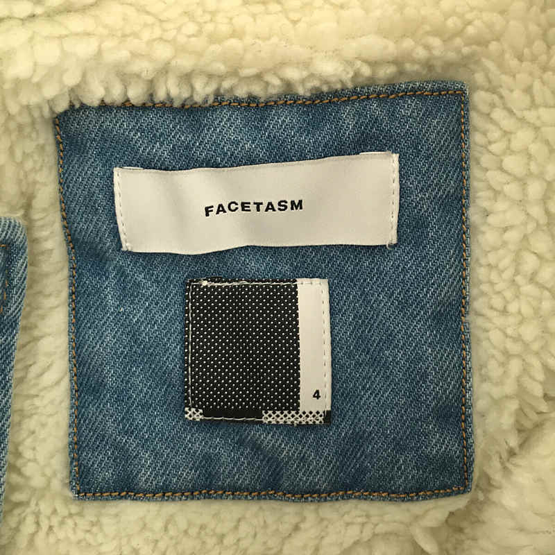 FACETASM / ファセッタズム SHERPA DENIM JACKET / ボア切替 ベルクロスリーブ デニム オーバージャケット