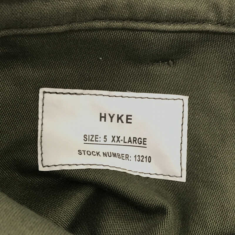 HYKE / ハイク BACK SATIN BAKER PANTS バックサテン ベイカーパンツ
