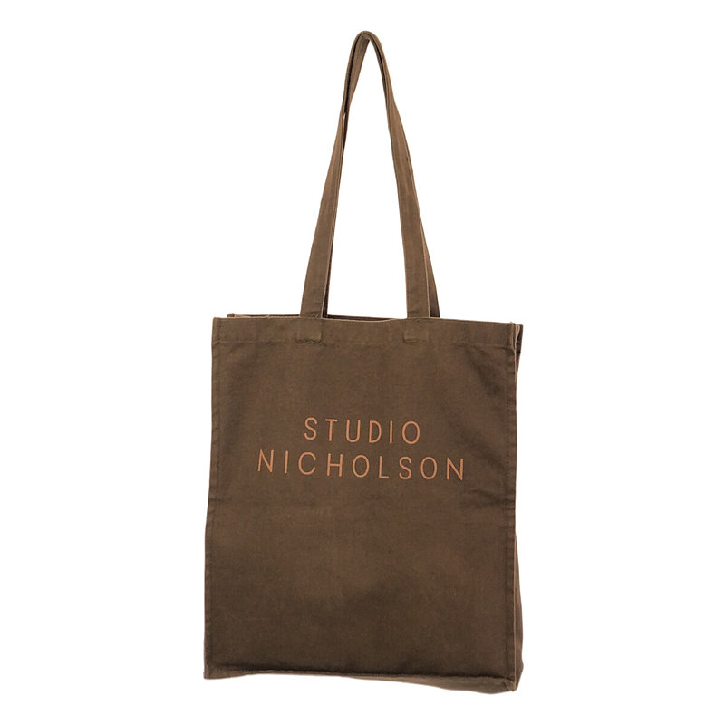Studio Nicholson / スタジオニコルソン ロゴ キャンバストートバッグ