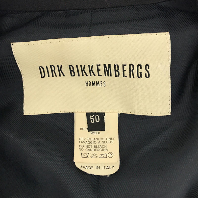 DIRK BIKKEMBERGS / ダークビッケンバーグ イタリア製 レザーボタン ウール ダブルブレスト ジャケット
