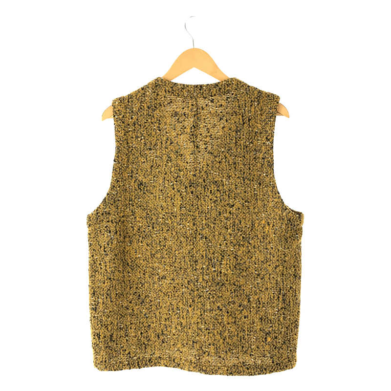 FRANK LEDER / フランクリーダー YELLOW WOOL VEST プルオーバー メランジ ニット ベスト