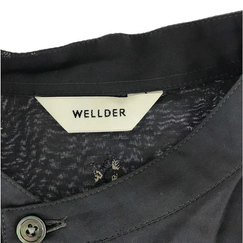 WELLDER / ウェルダー Band Collar Flare Onepiece バンドカラー フレアワンピース