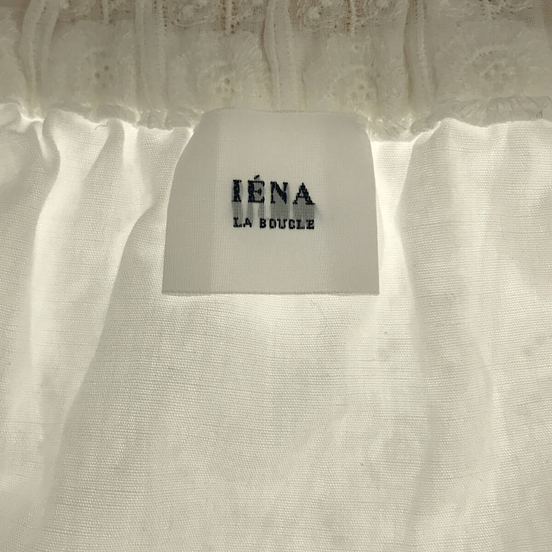 IENA LA BOUCLE / イエナ ラ ブークル ロング カットワークレースブロッキングスカート