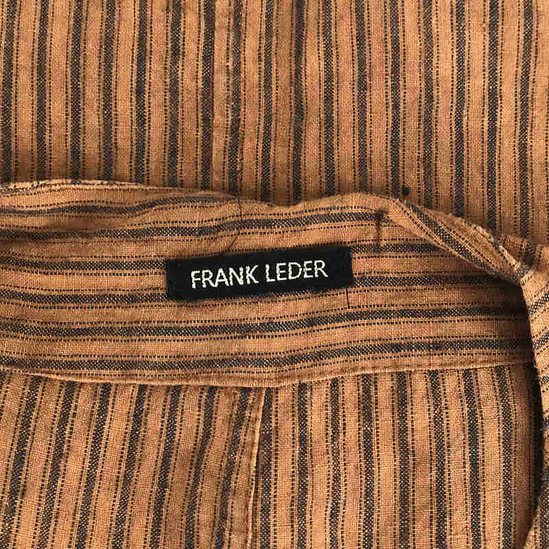 FRANK LEDER / フランクリーダー ROOT DYED STRIPED LINEN VEST ストライプ リネンベスト