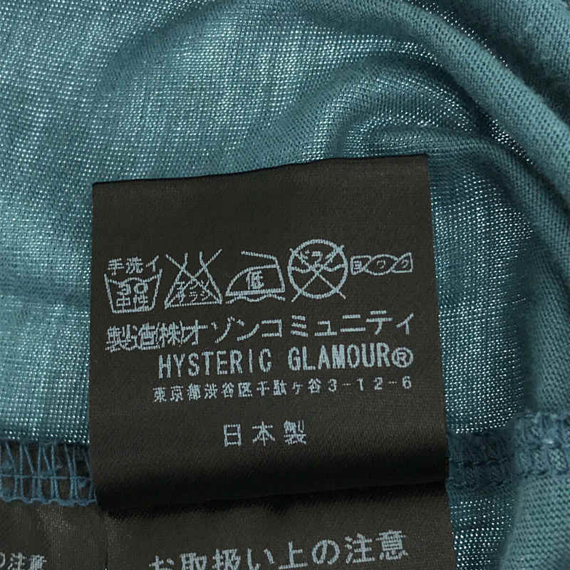 HYSTERIC GLAMOUR / ヒステリックグラマー 1134CT06 × PLAYBOY プレイボーイ コラボ クルーネック ガール プリント Tシャツ カットソー