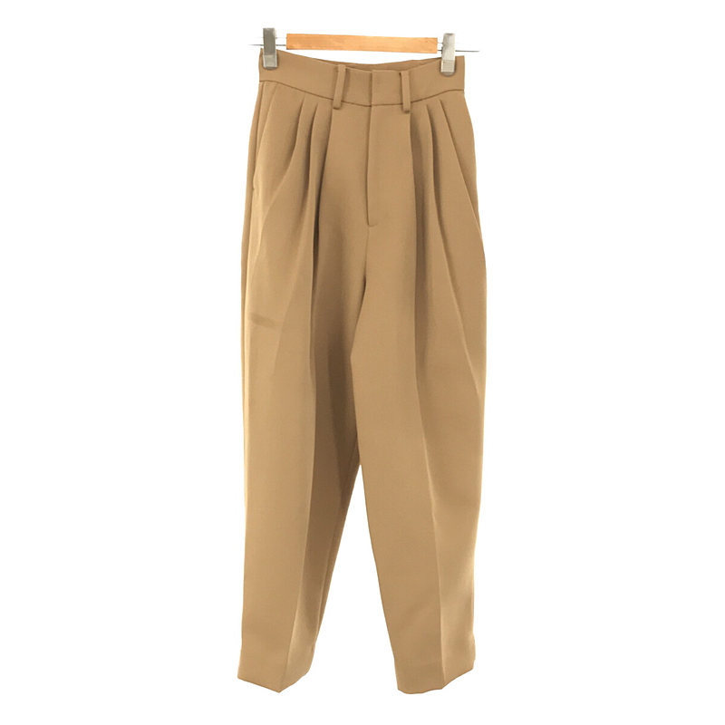 high waist tuck pants ハイウエストタックパンツ 3タック