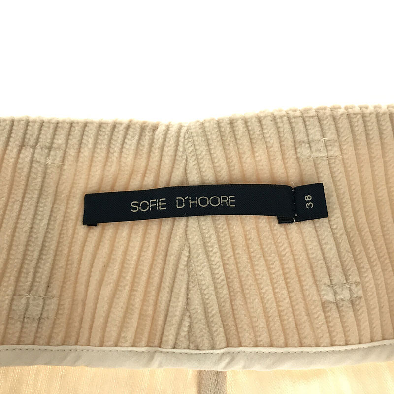SOFIE D'HOORE / ソフィードール コーデュロイ ベイカーパンツ