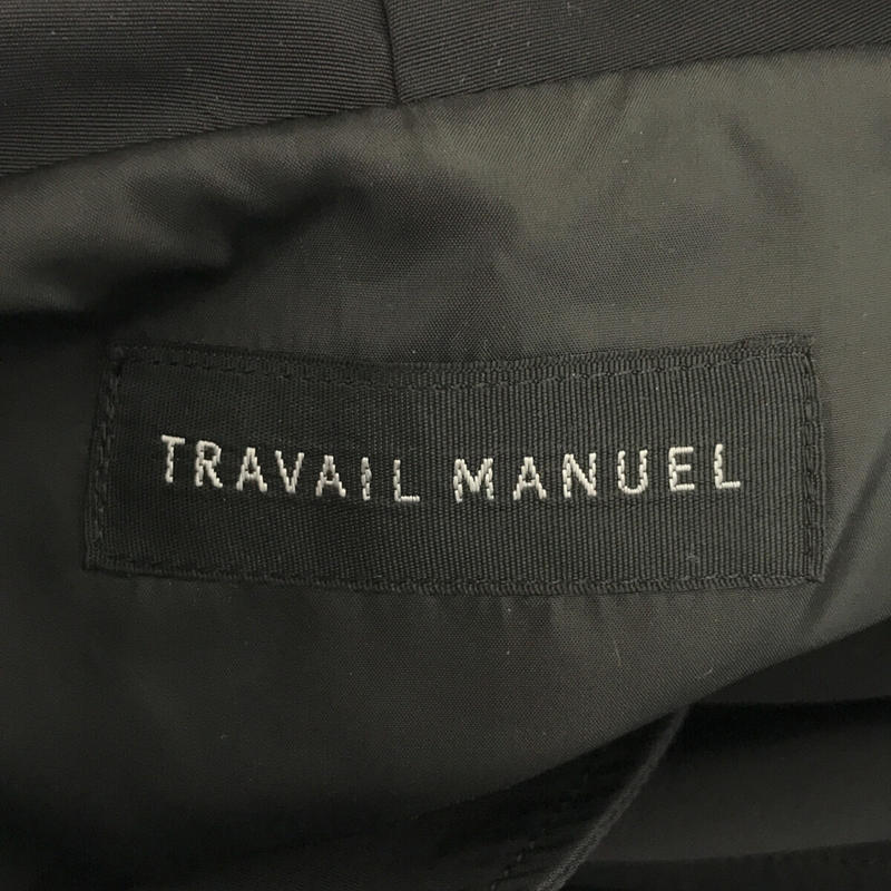 TRAVAIL MANUEL / トラバイユマニュアル N/Cグログランボタンパーカ ドローコード付き ジャケット ブルゾン