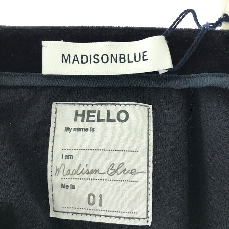 MADISON BLUE / マディソンブルー ベロア ディープVネック Tシャツ