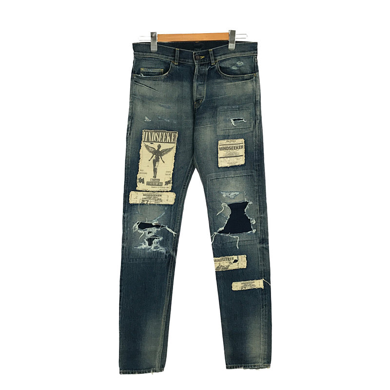 TICKET PATCH CRASH DENIM チケットパッチ クラッシュデニムパンツ